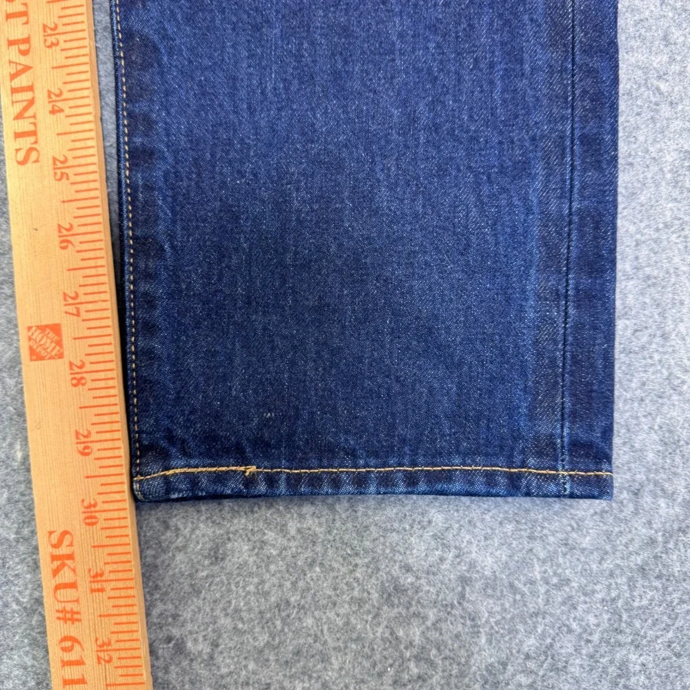 Levis 501 Slim Taper Selvedge Denim Jeans Mens 32x30 Dark Wash Indigo 501ST NEW